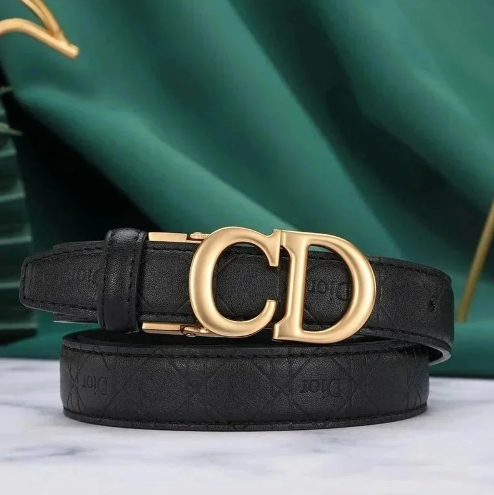 C'est Dior Belt Black Smooth Calfskin