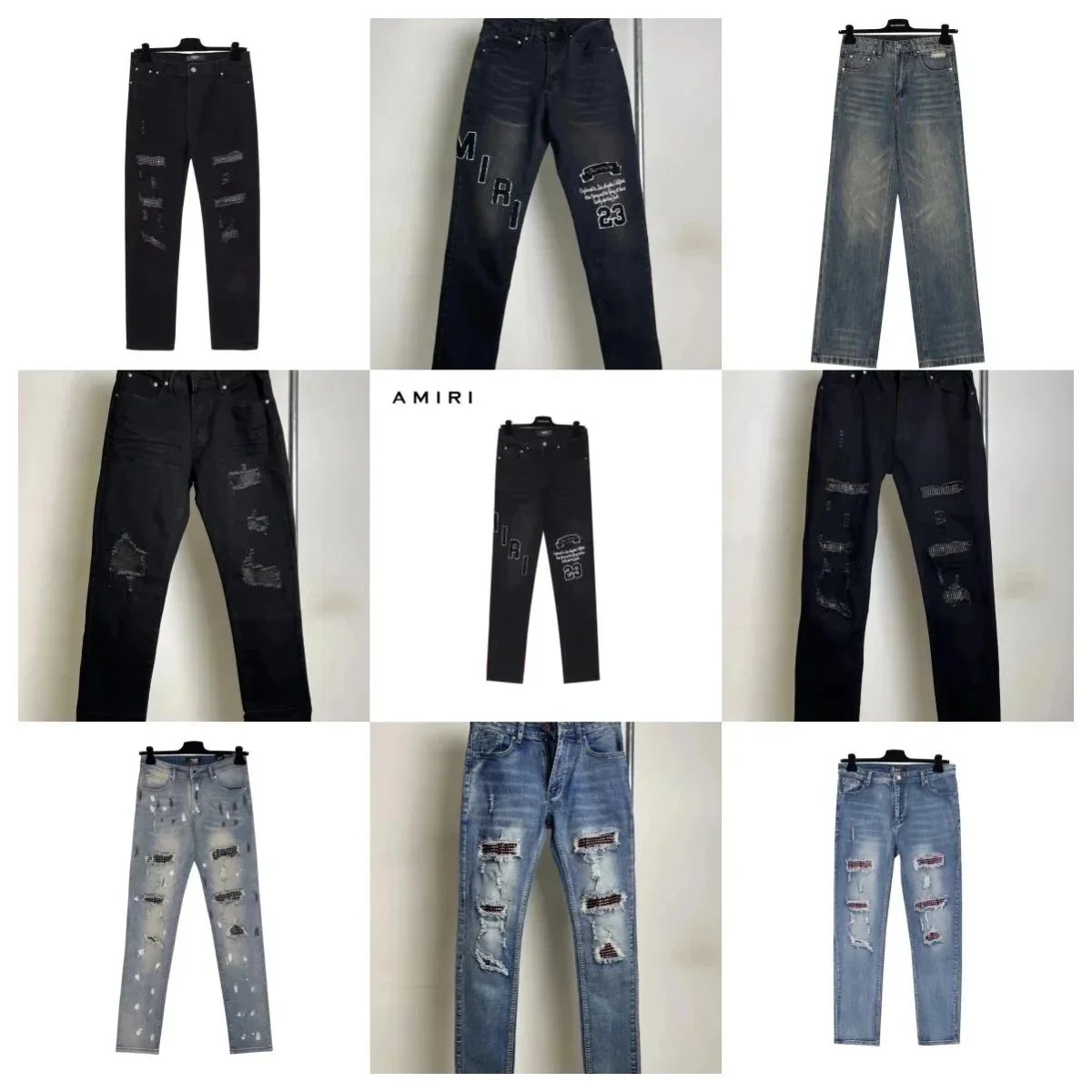 Amiri Embroidered Logo Jeans