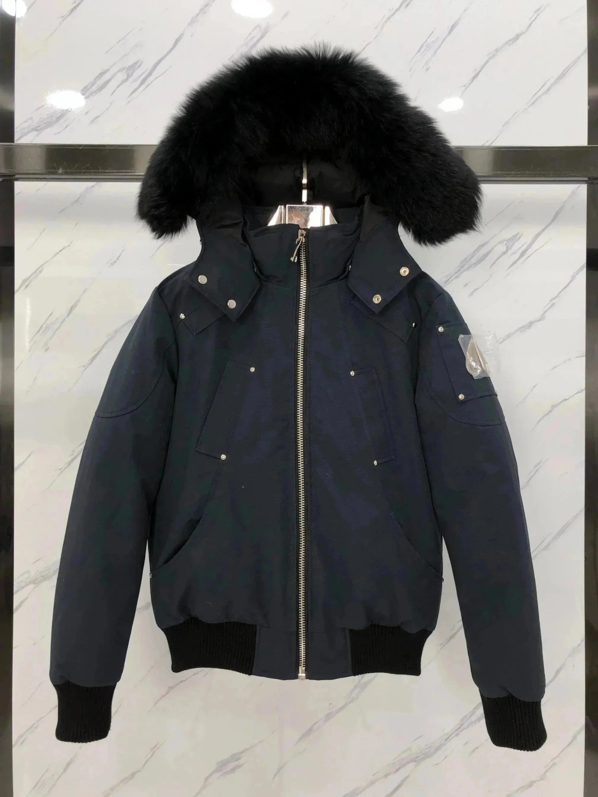 Moose Knuckles Down-Filled Bomber Jacket