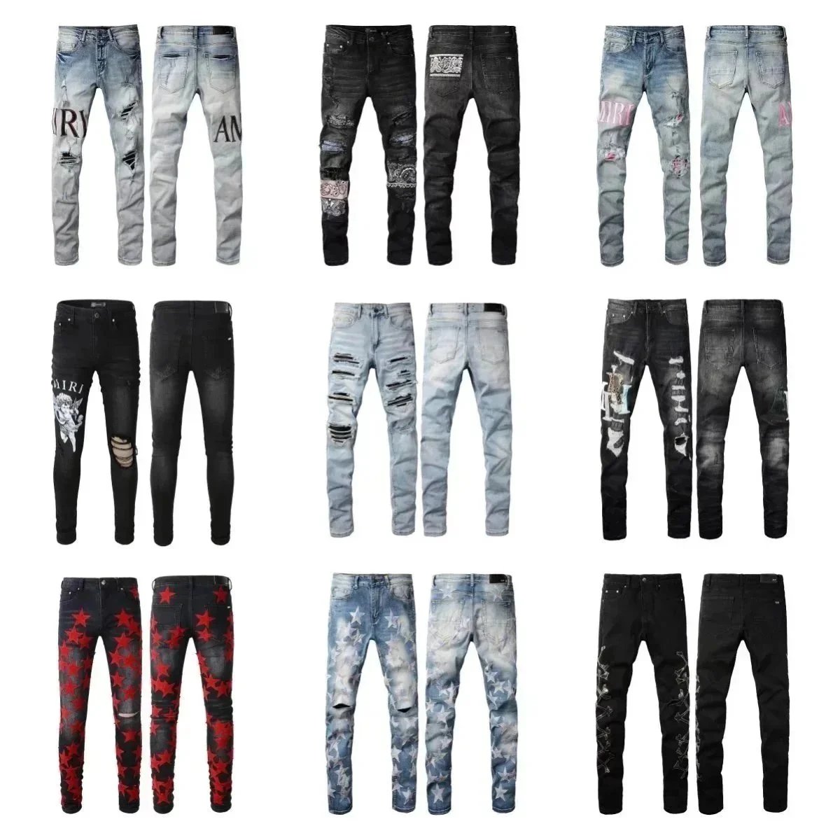 Amiri Men's Distressed Denim Jeans