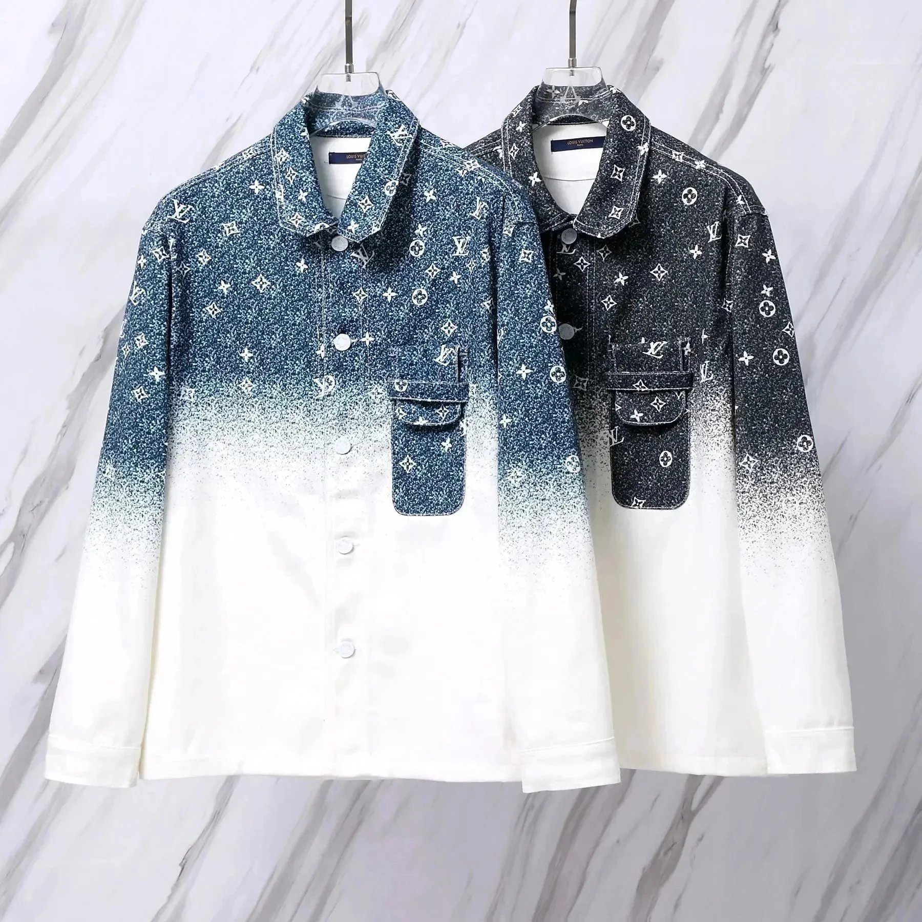 Louis Vuitton Men's Long Sleeve Denim Shirt