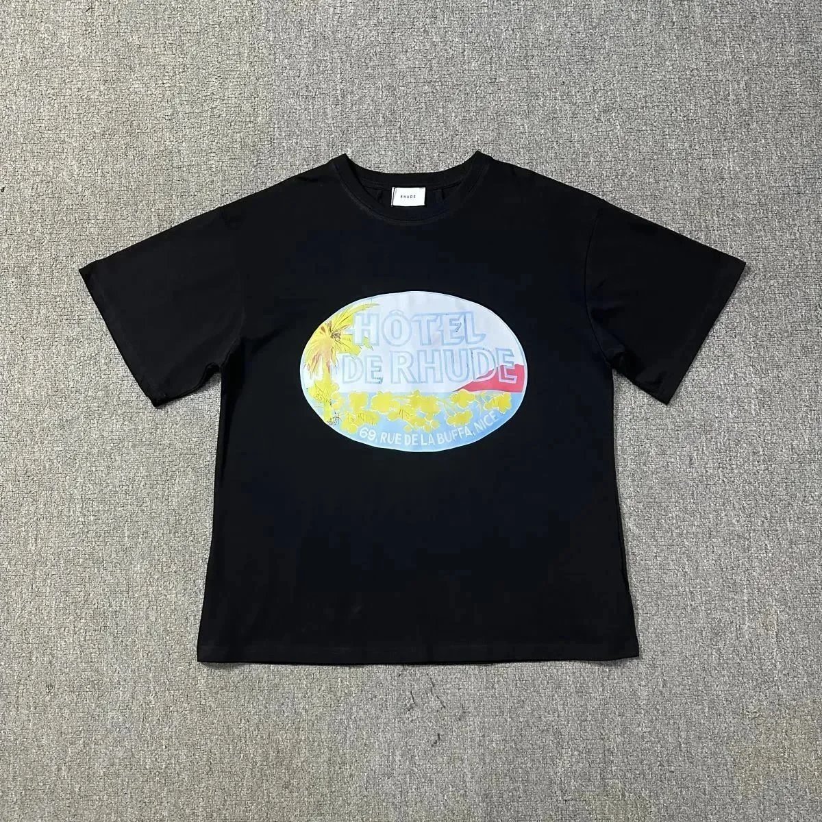 RHUDE Men Dimora cotton T-shirt