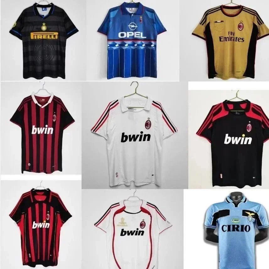 AC Milan Home/Away Retro Fan Edition Long Sleeve Football Jersey