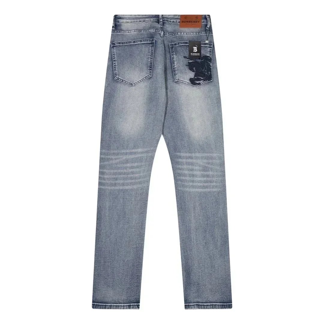 Mens Distressed High-Waisted Flared Denim Jeans for Casual Streetwear