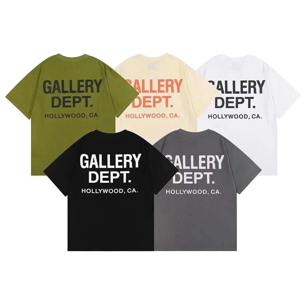 GALLERY DEPT Classic Logo Letter Print Basic T-shirt