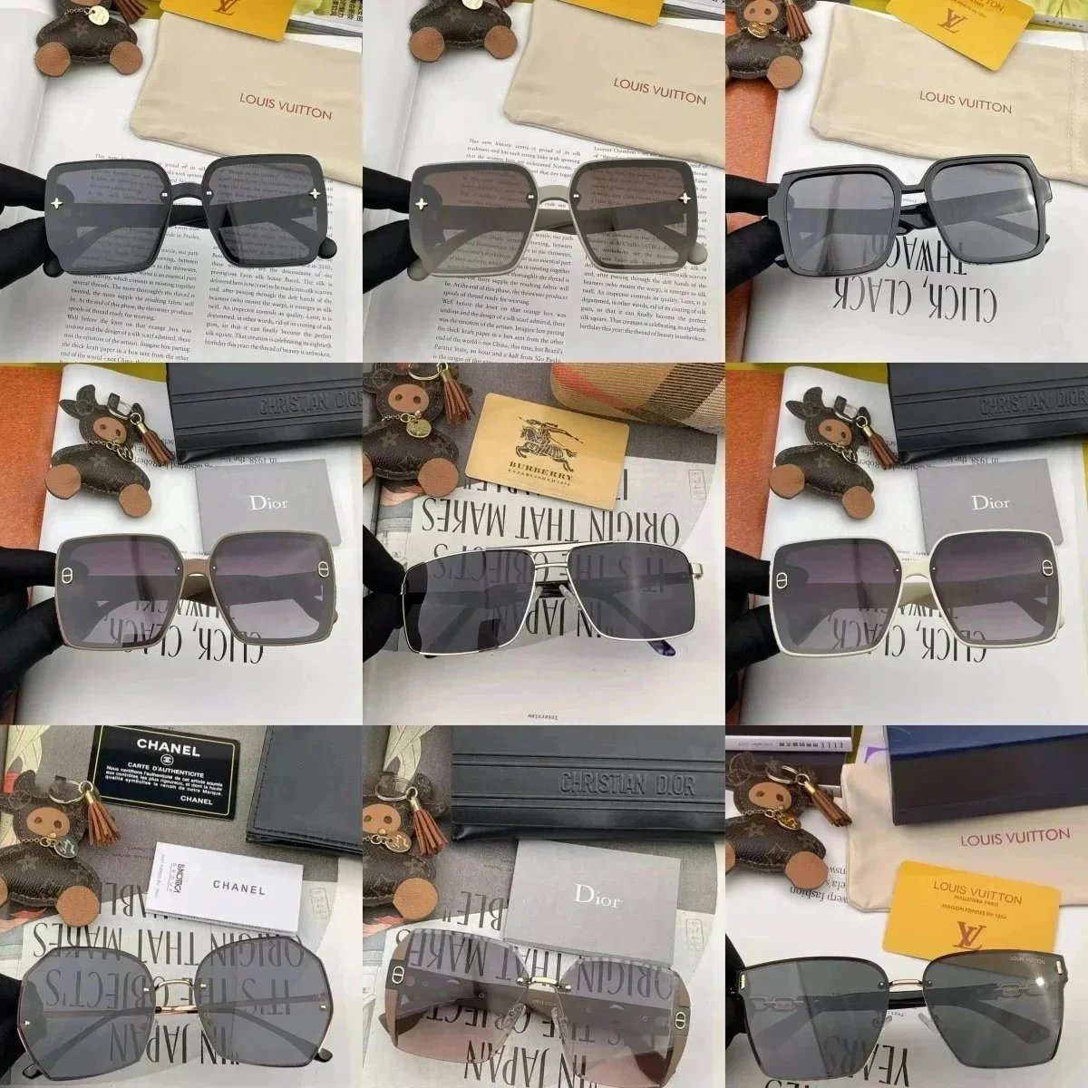 Luxury Square Sunglasses for Men and Women - Fashion Designer Shades