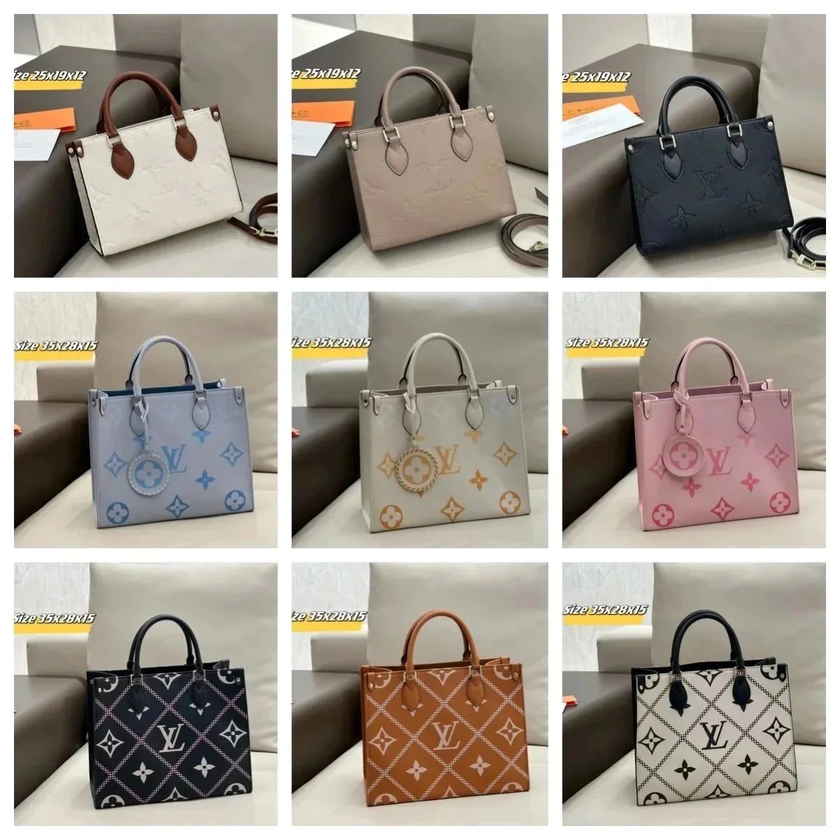 Louis Vuitton Monogram Canvas Tote Bag Women's Fashion Handbag