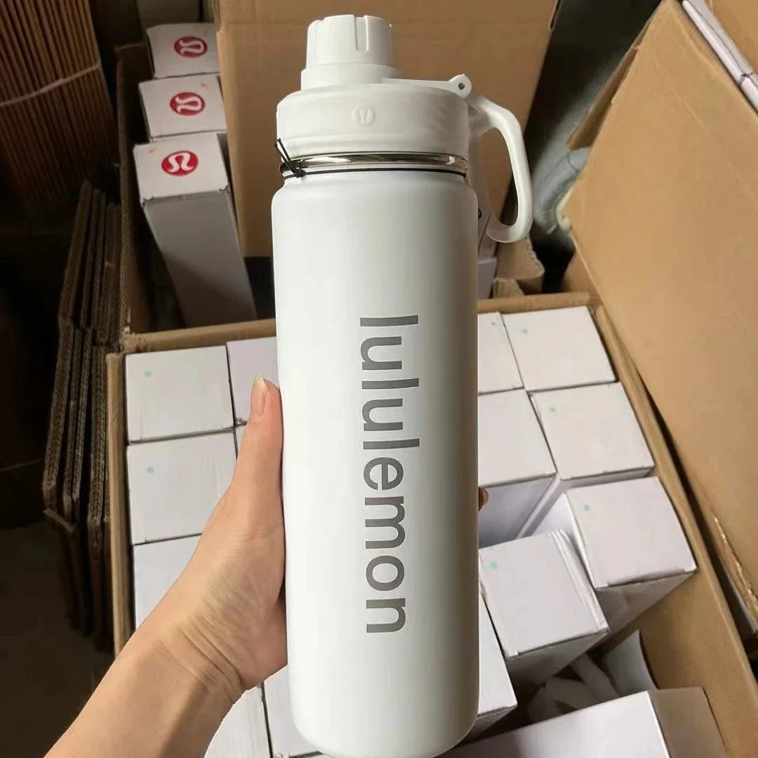Lululemon Insulated Water Bottle with Handle - White