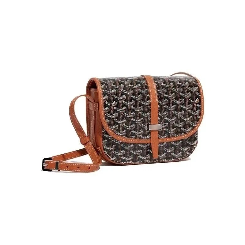 MCM Monogram Canvas Crossbody Bag with Leather Trim
