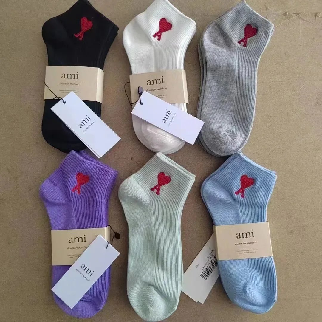 ami Alexandre Mattiussi Heart Logo Ankle Socks