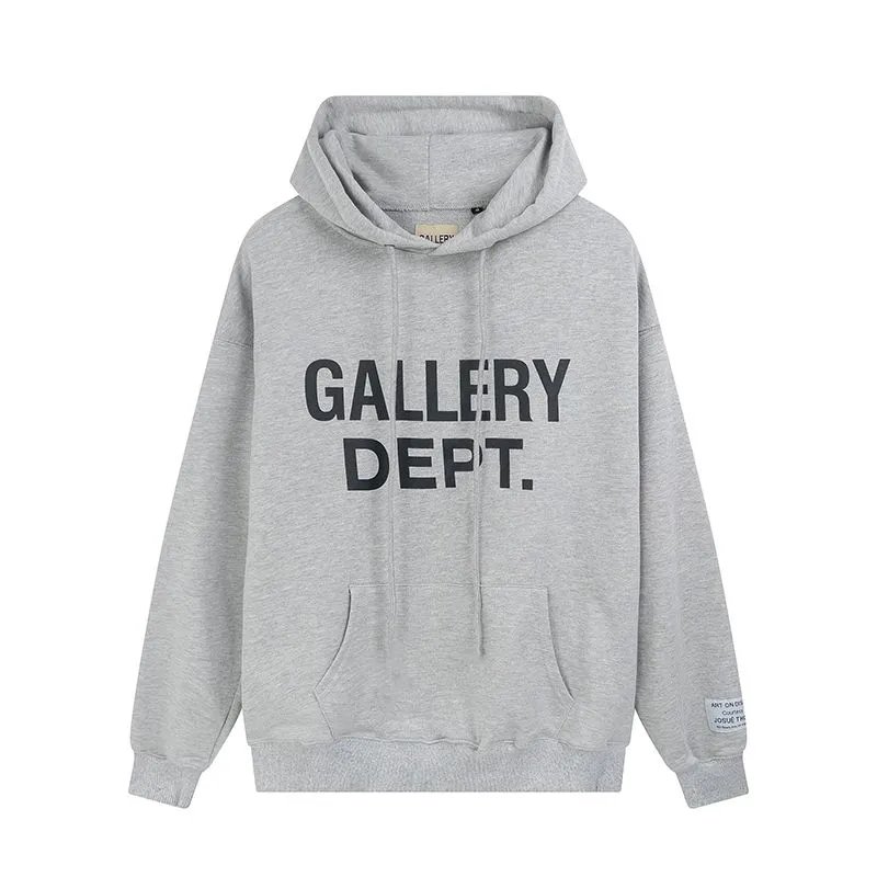 Gallery Dept. Oversized Logo Hoodie Gray