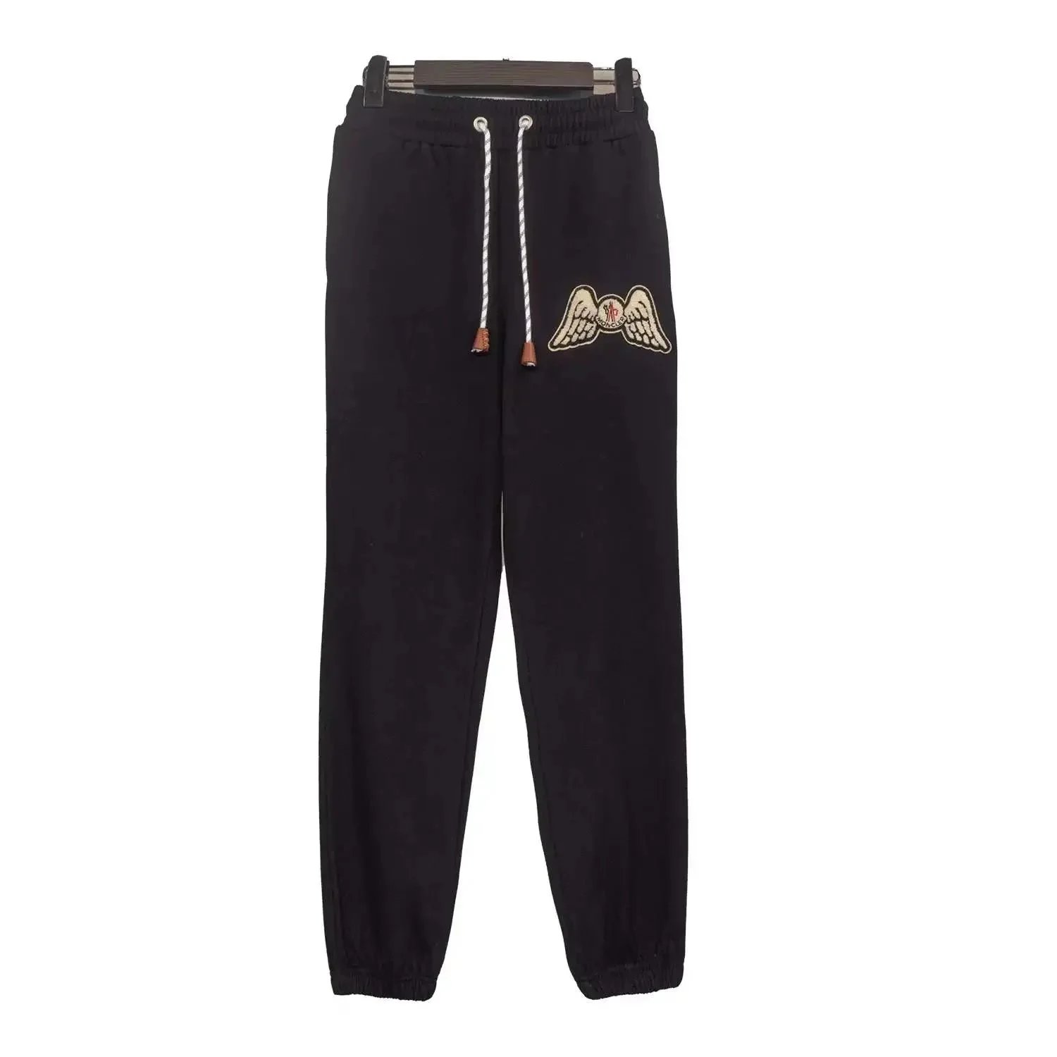 McQ Black Embroidered Wings Sweatpants