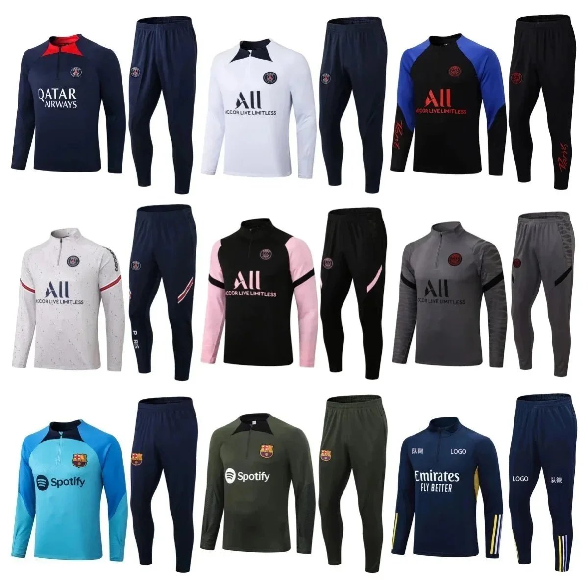 PSG Training Suit 2023-2024 Official Football Tracksuit