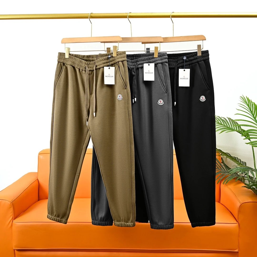 Moncler Men's Casual Sweatpants Joggers Comfortable Drawstring Pants