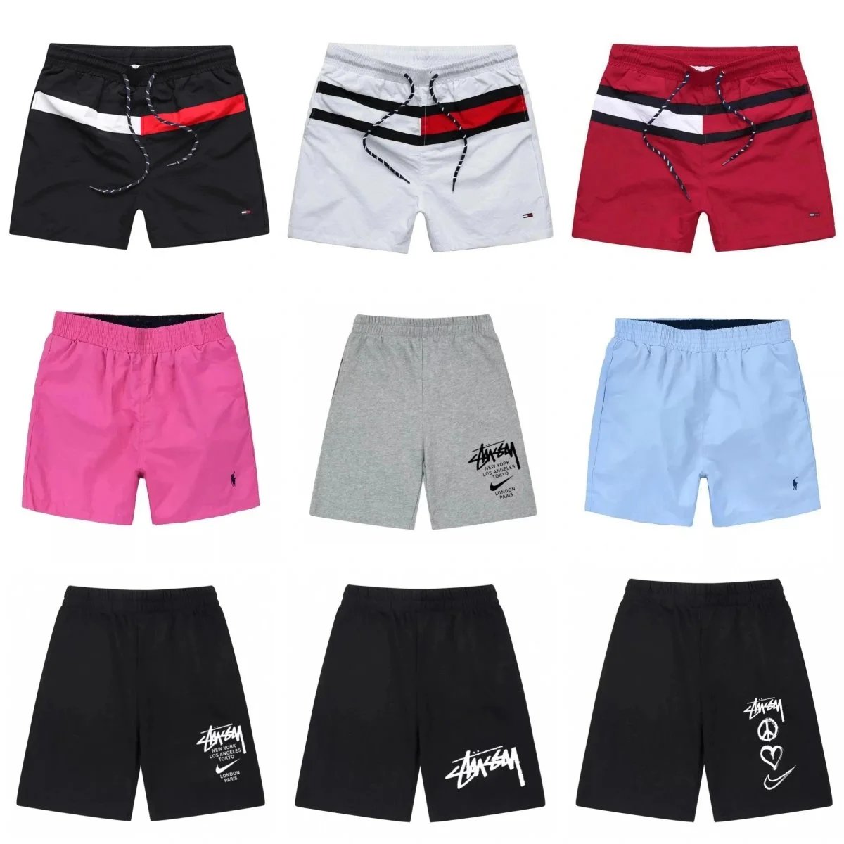 Stussy Men's Athletic Shorts for Summer Sports and Casual Wear