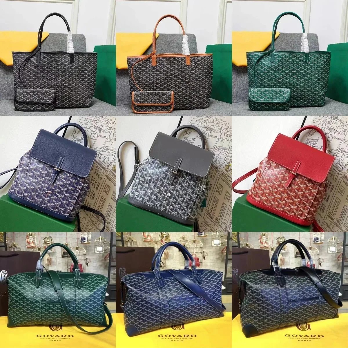 Goyard Saint Louis Tote Bag Monogram Canvas Handbag