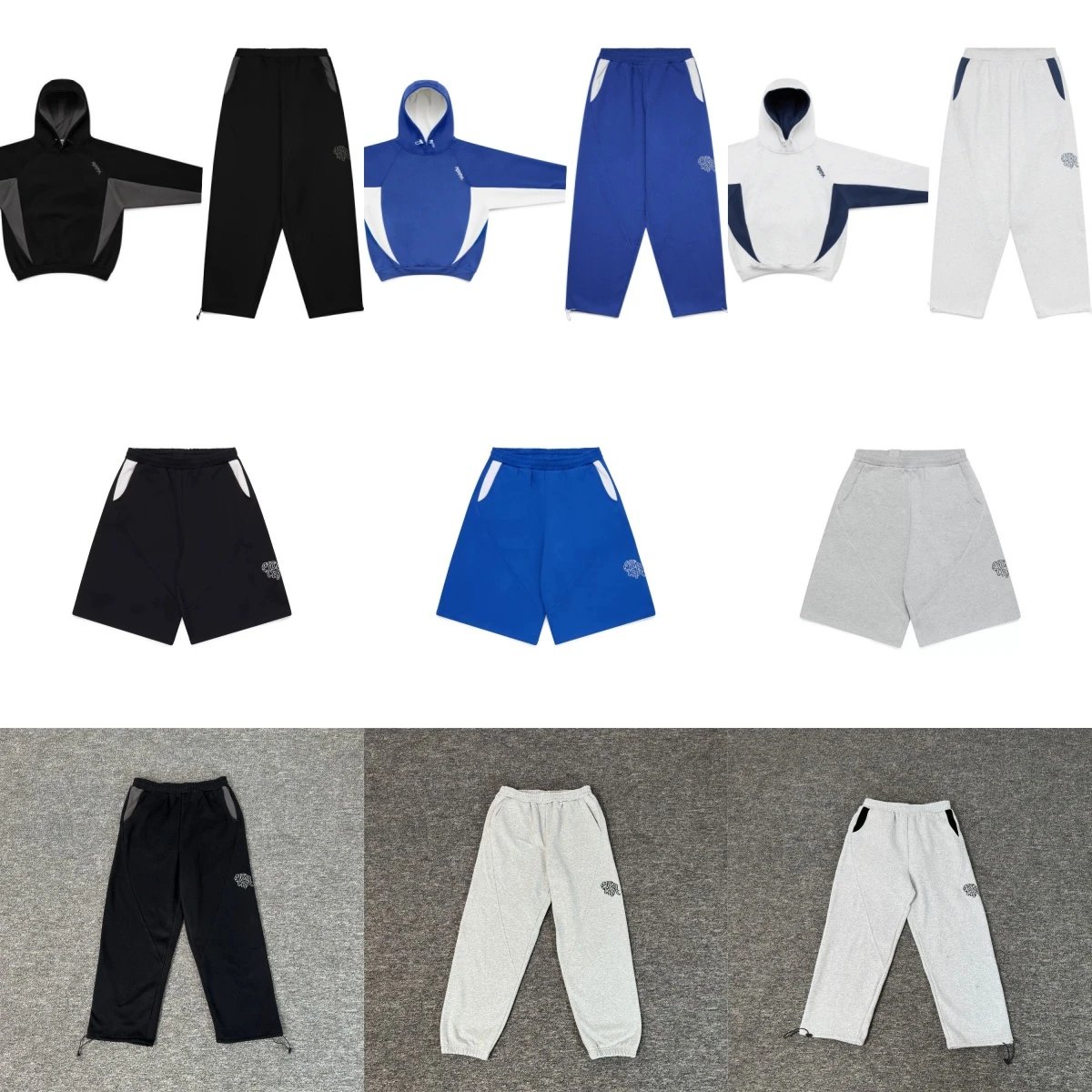 Men's Sport Suit Set Hoodie Pants Shorts Athletic Wear