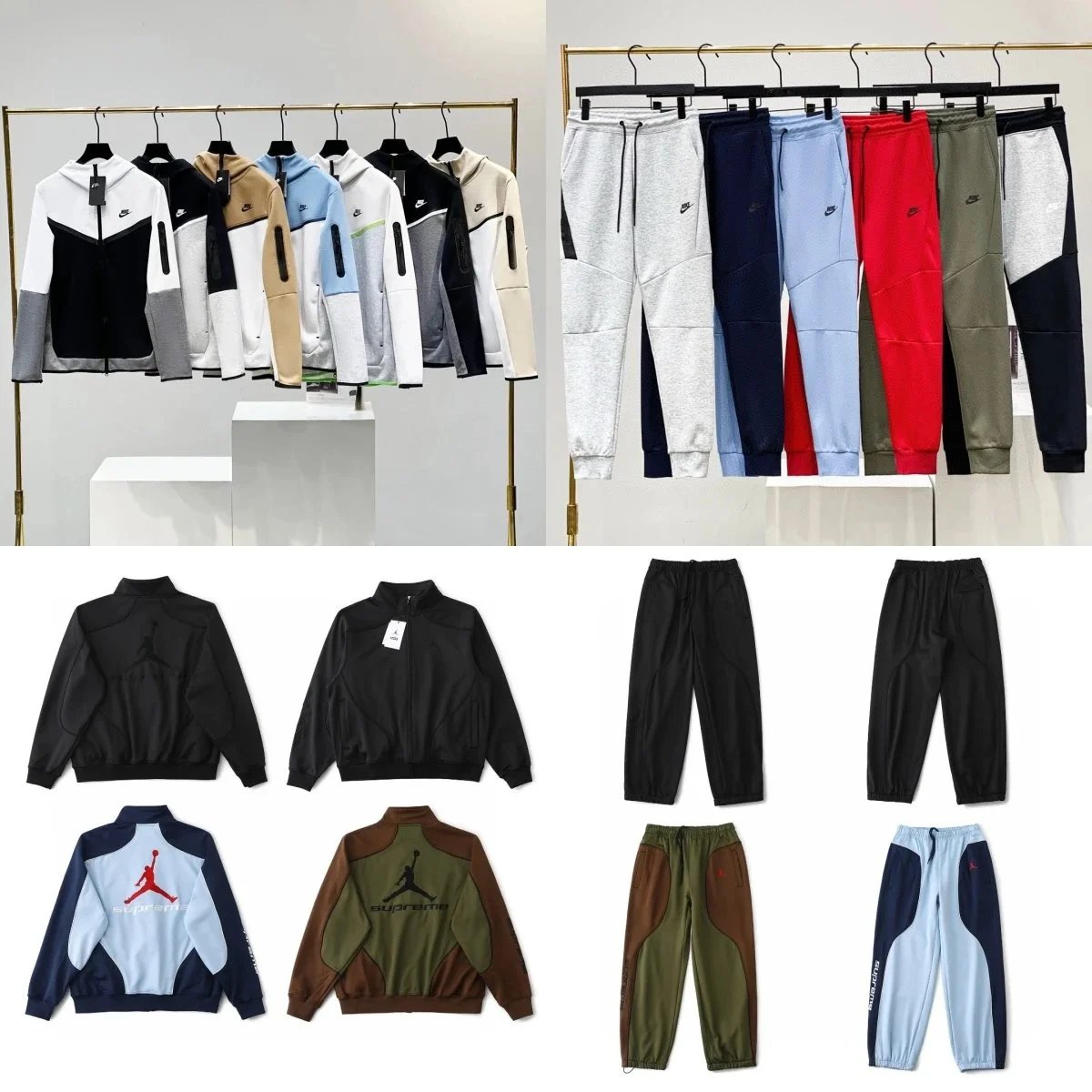 Nike Jordan x Supreme Sportswear Jacket and Pants Set
