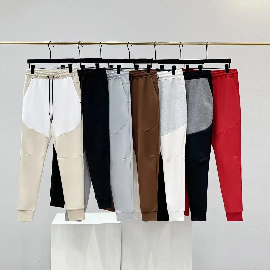 Color Block Jogger Pants for Men and Women - Comfortable Sweatpants with Elastic Waist