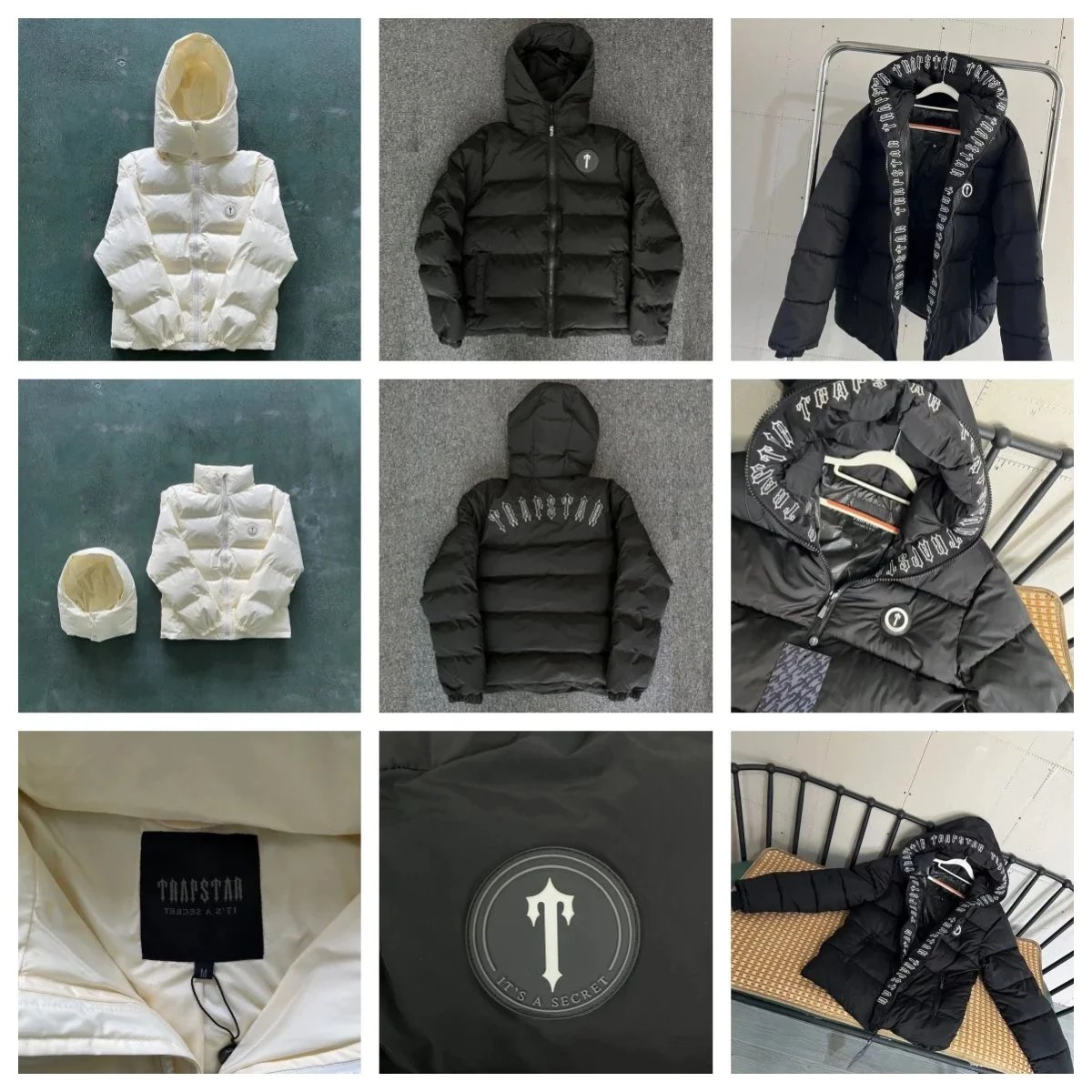 TRAPSTAR Hooded Puffer Jacket Men Women Winter Warm Coat