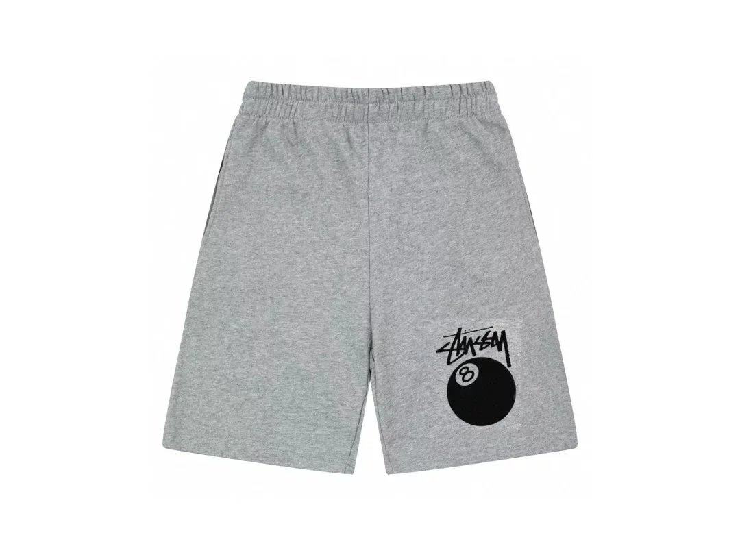 Stussy 8 Ball Sweat Shorts Gray