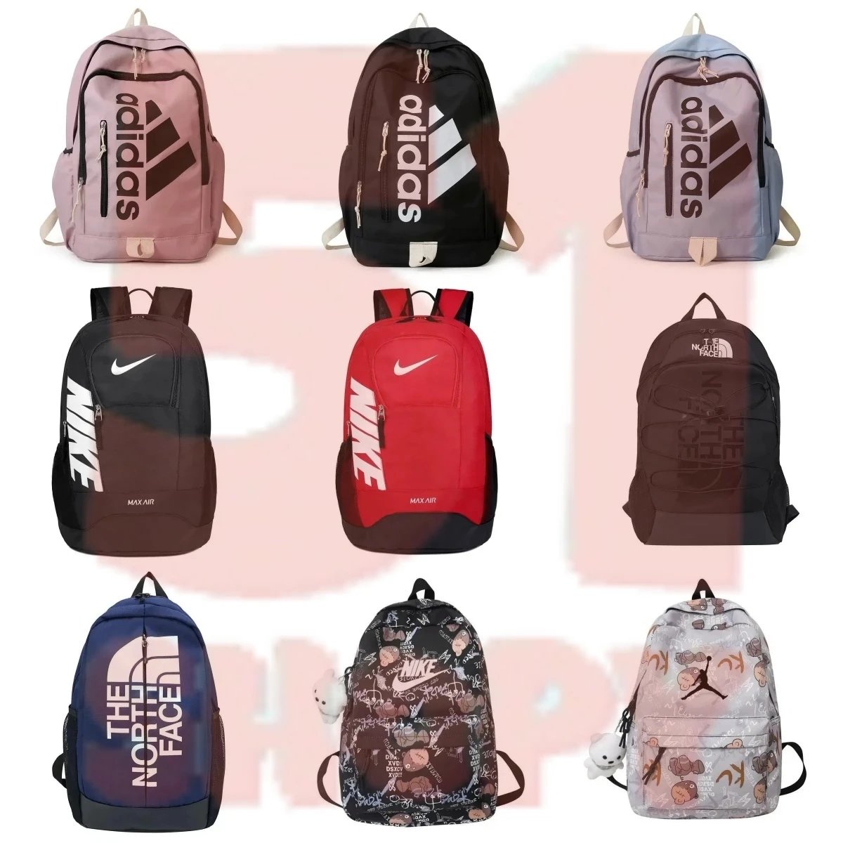 Adidas Nike The North Face Backpacks for Men Women Students School Travel