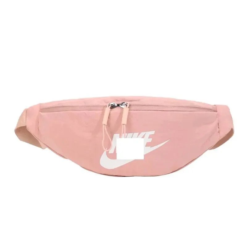 Nike Pink Waist Bag for Women and Men - Stylish Hip Pack with Zipper Closure