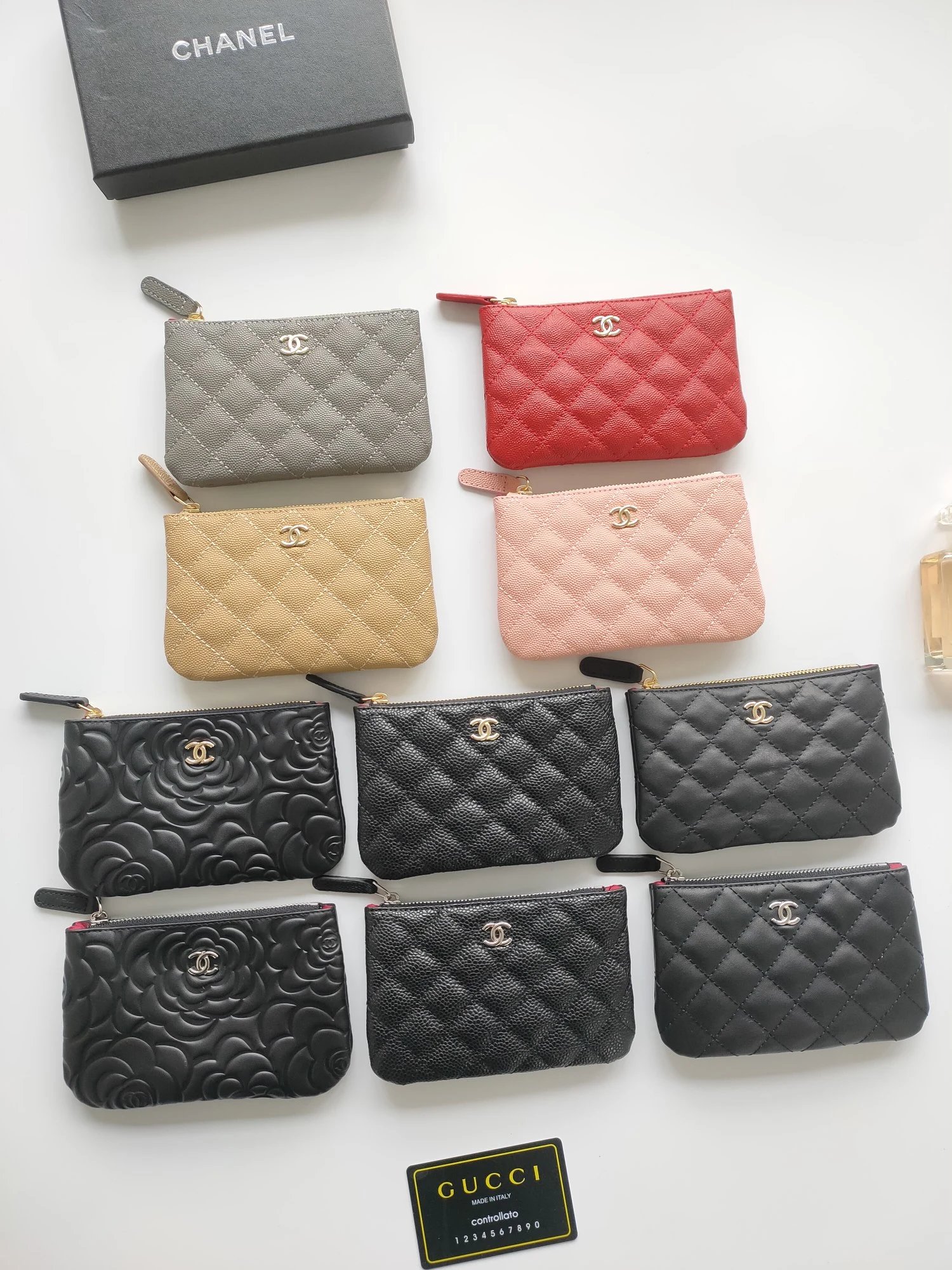 Chanel Quilted Leather Coin Purses in Multiple Colors