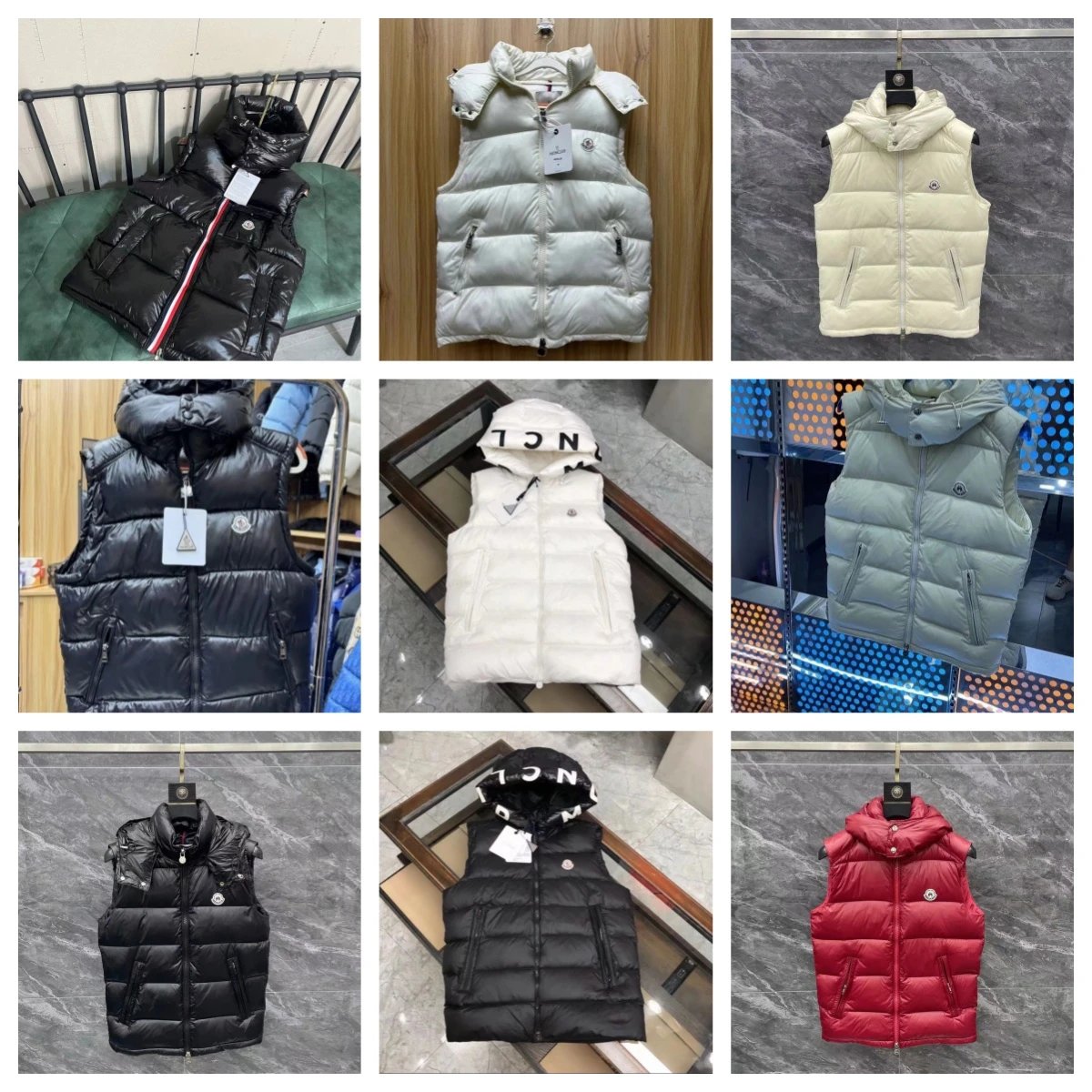 Moncler Down Vest for Men and Women - Lightweight Warm Winter Puffer Vest