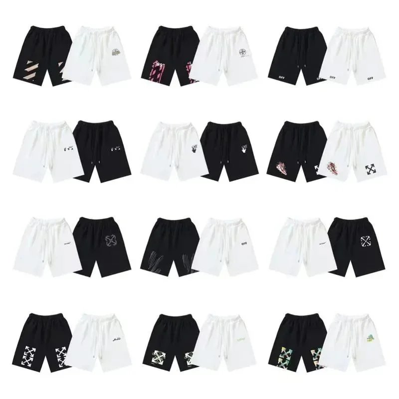 OFF-WHITE Men's Cotton Shorts with Logo Print