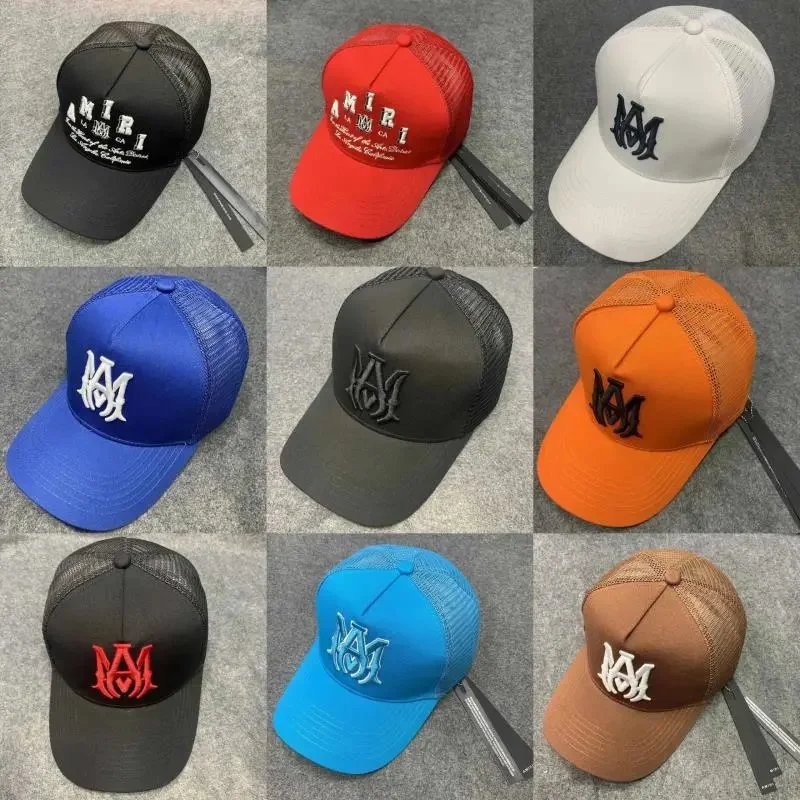 MIRI NY Logo Trucker Hat Mesh Baseball Cap for Men Women