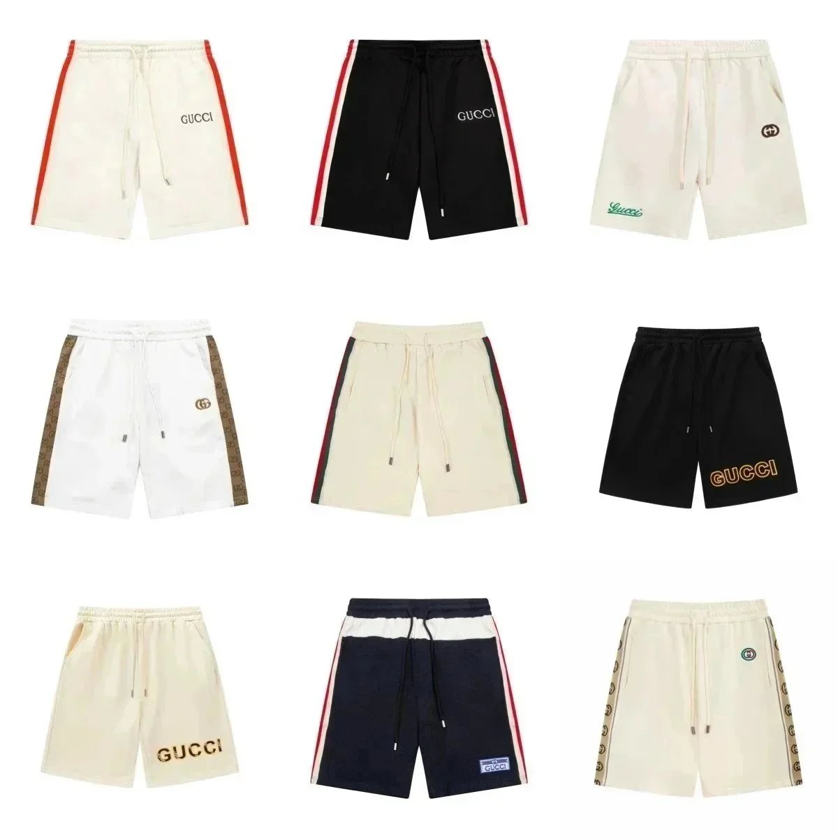 Gucci Men's Logo Embroidered Track Shorts