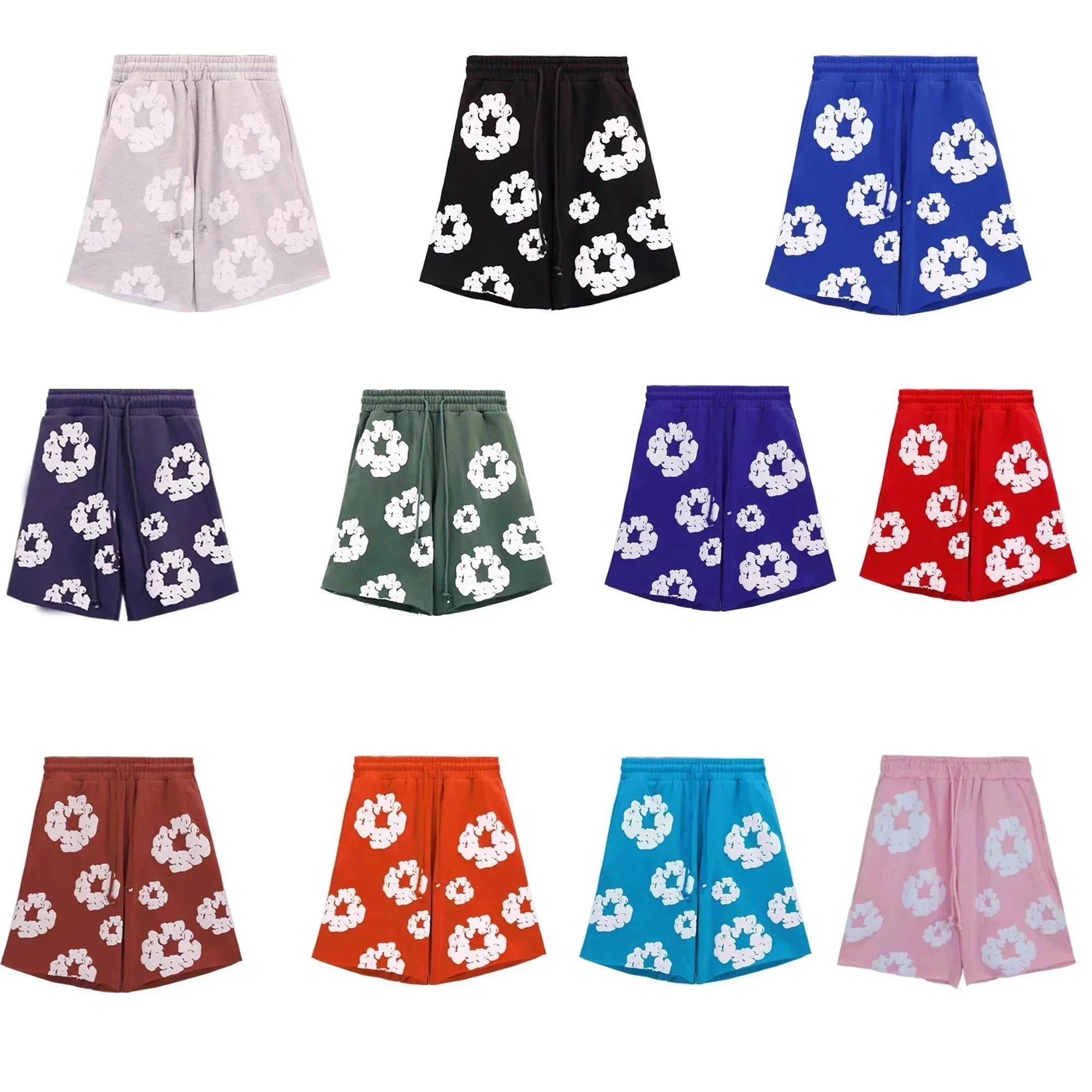 Colorful Printed Drawstring Shorts for Women