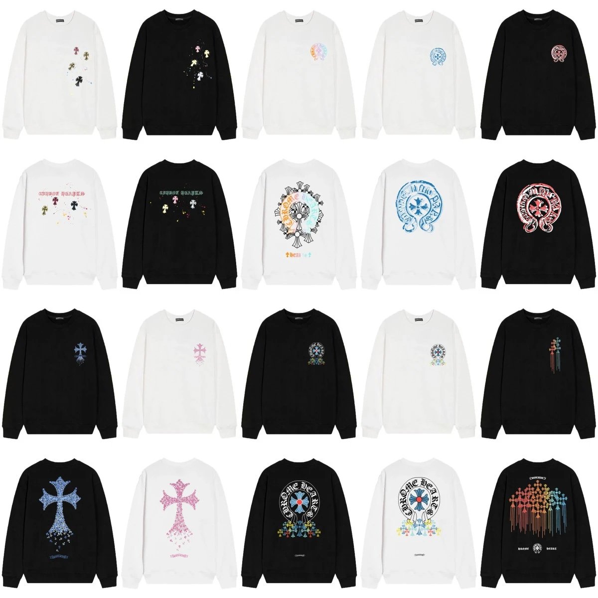 Chrome Hearts Embroidered Sweatshirts for Men and Women