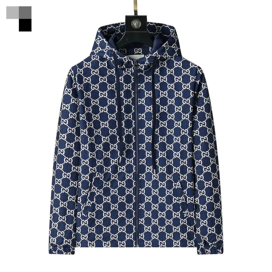 Gucci GG Monogram Print Hooded Jacket for Men