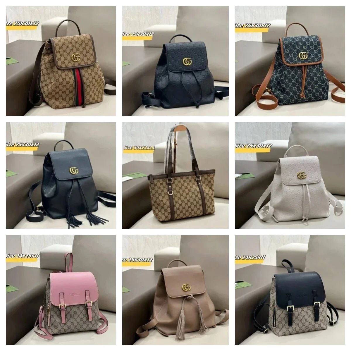 Gucci GG Supreme Backpacks for Women - Classic Monogram Design
