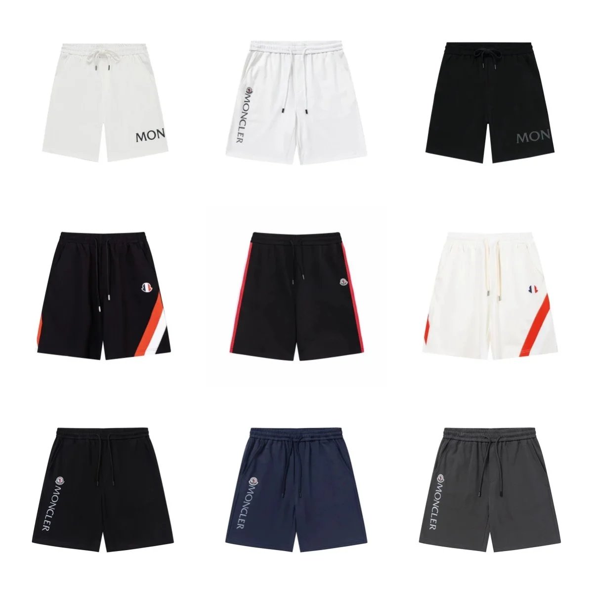 Moncler Men's Logo Print Drawstring Shorts