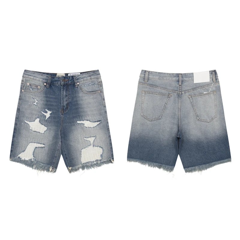 Distressed Denim Shorts for Women High Waist Ripped Jean Shorts