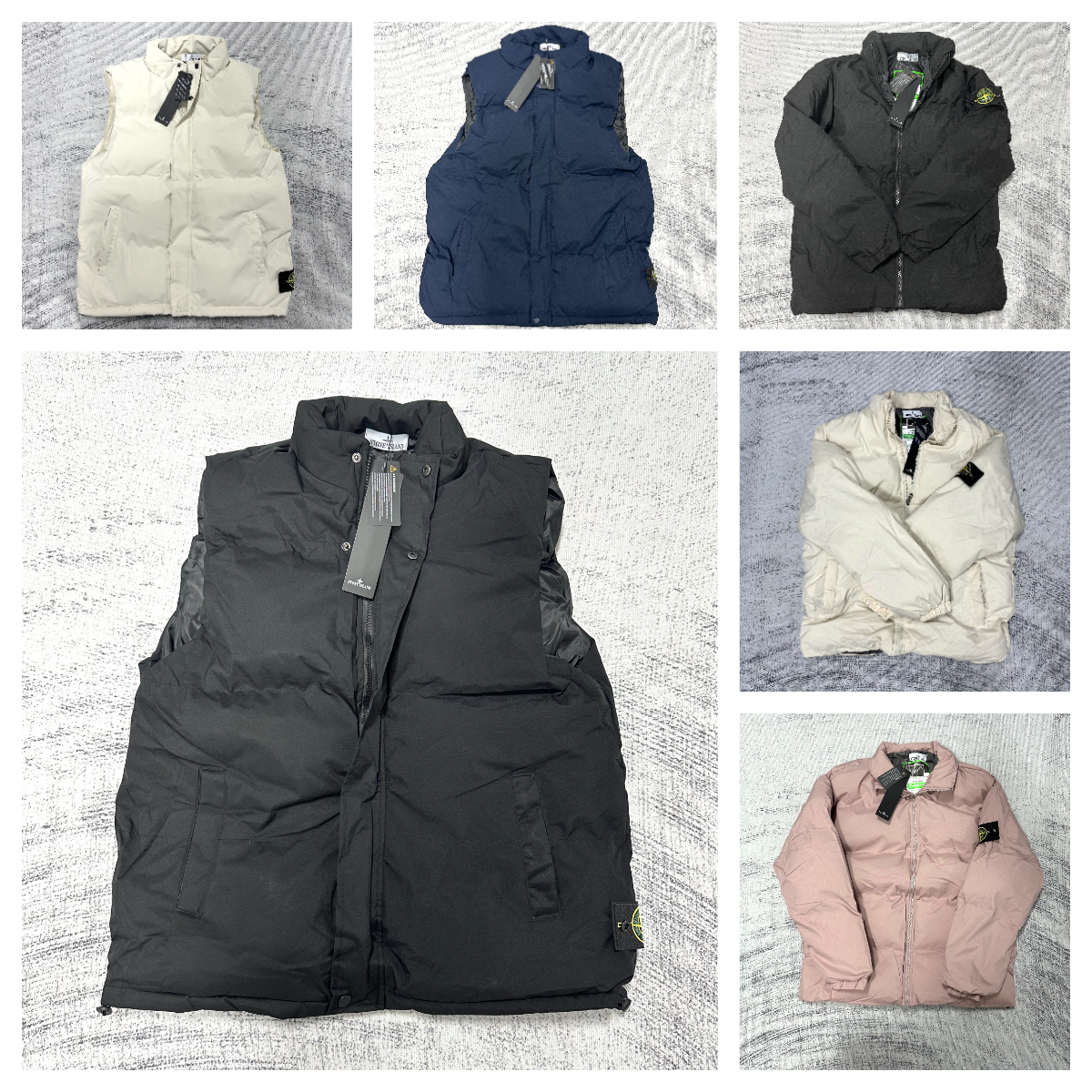 Stone Island Down Vest and Jacket Collection