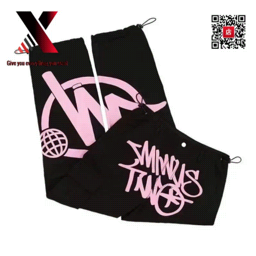 Pink Logo Compression Leg Sleeves for Sports Training