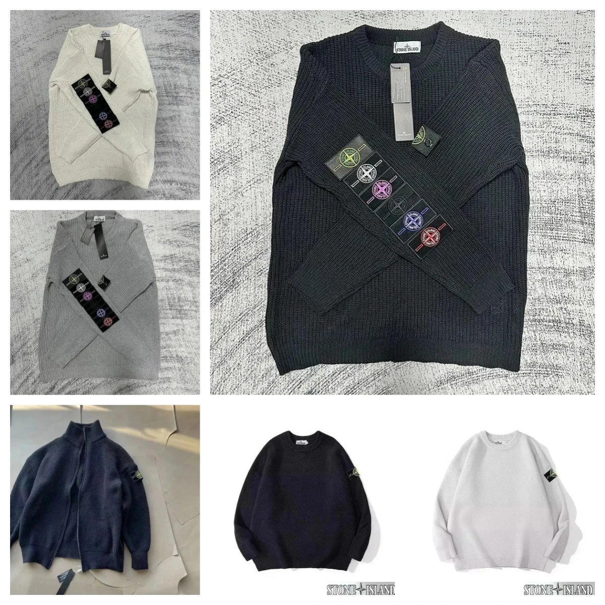 STONE ISLAND Knit Sweaters and Vests with Patch Details
