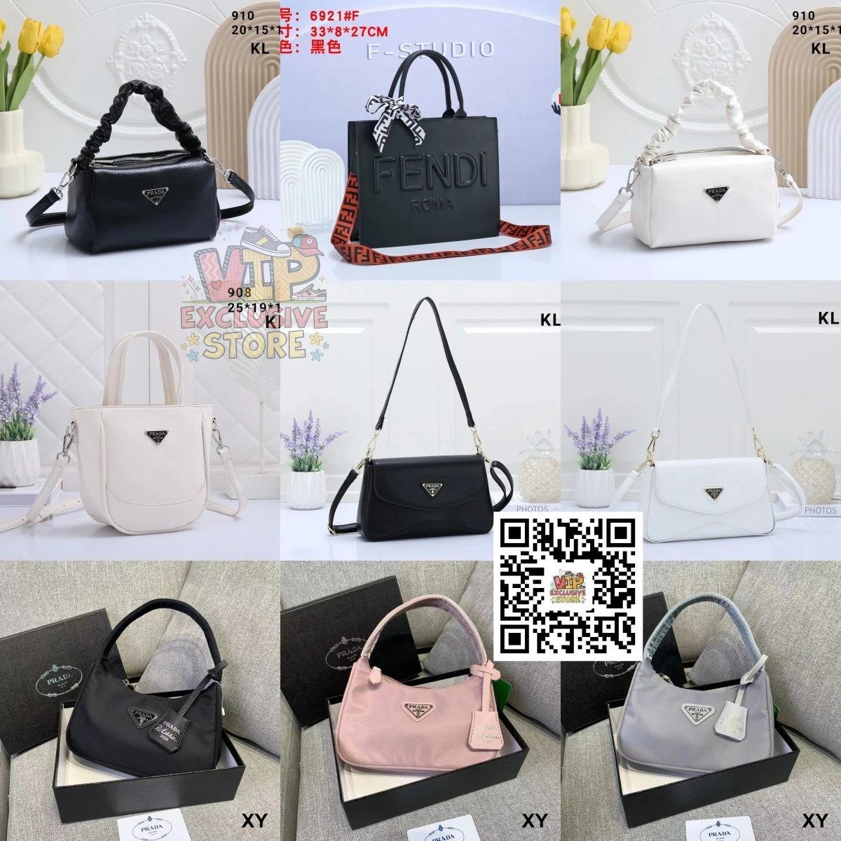 PRADA Women's Fashion Handbags Crossbody Shoulder Bags
