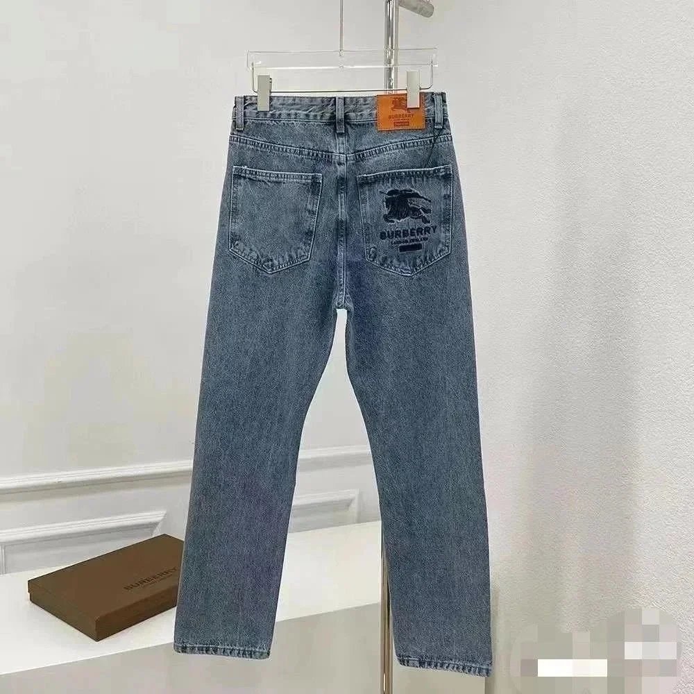 Burberry Denim Jeans with Iconic Logo Patch