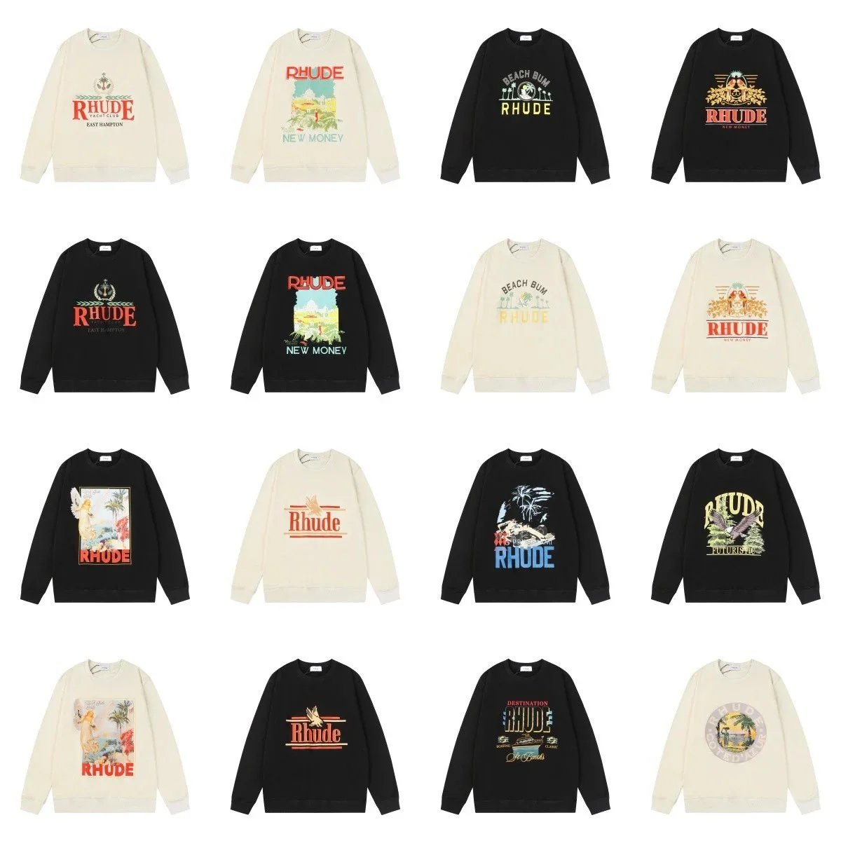 RHUDE Crewneck Sweatshirts Collection - Premium Streetwear
