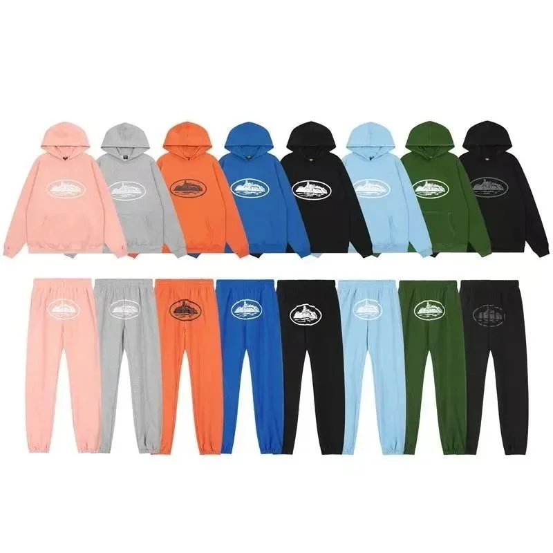 Colorful Hoodie and Pants Set for Men Women Casual Wear