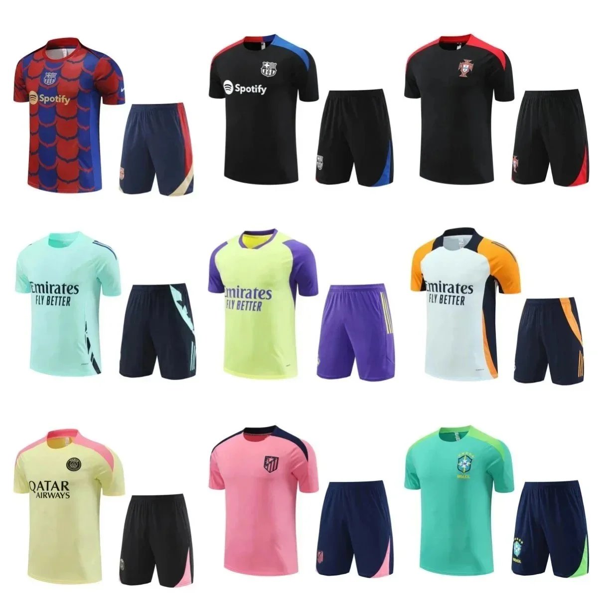 Official Soccer Kits for Men - Football Training Uniforms with Team Logos