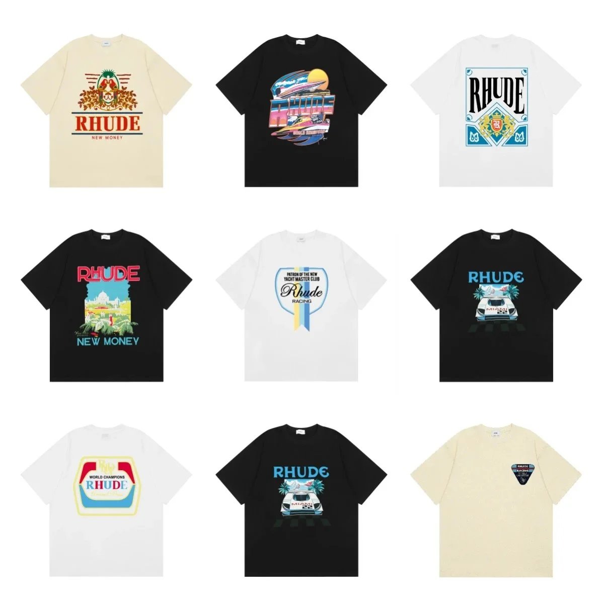 RHUDE T-Shirts Collection - Premium Streetwear Graphic Tees