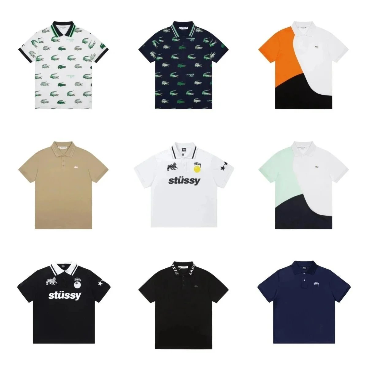 Stussy x Lacoste Polo Shirts Collection