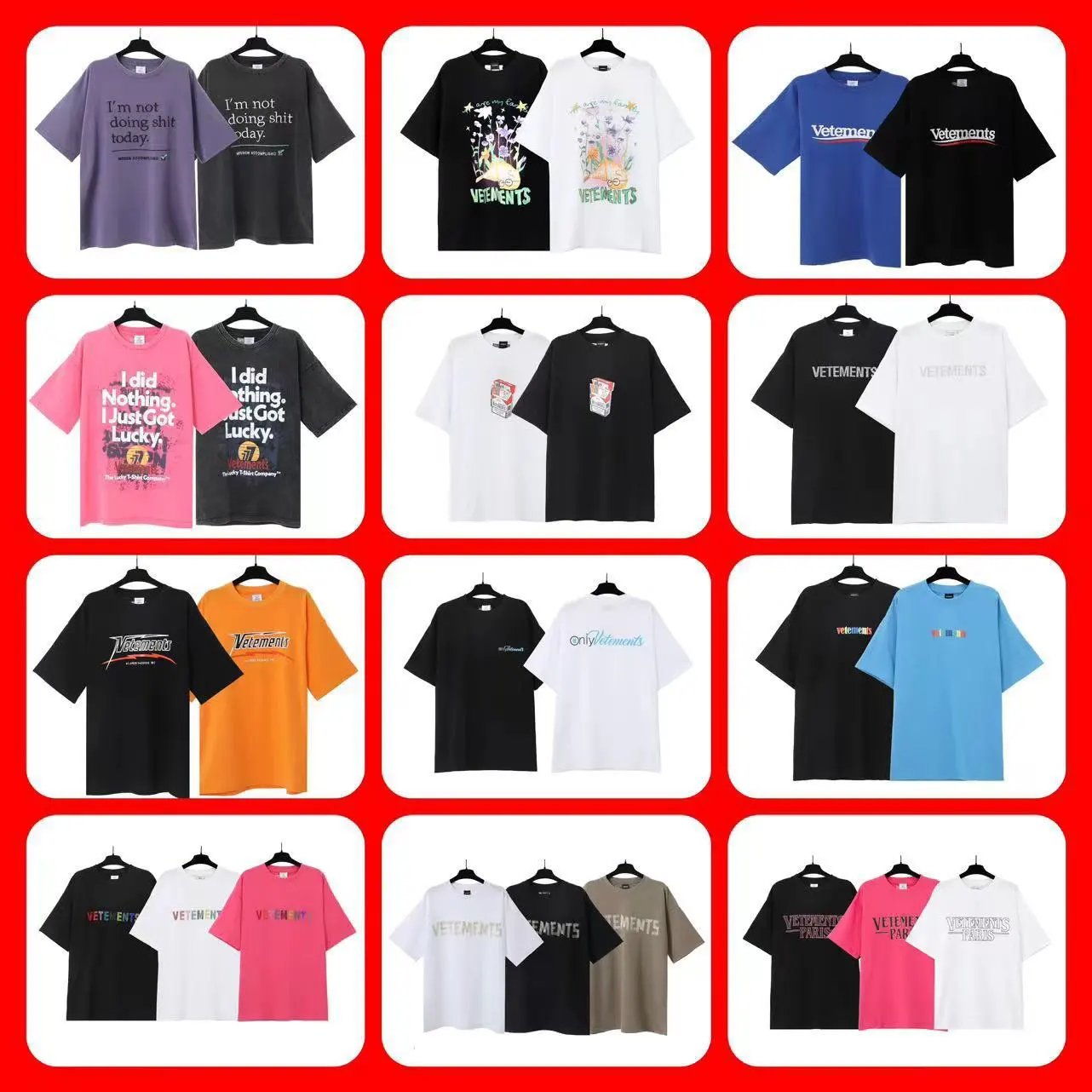 Vetements T-Shirts Collection - Trendy Streetwear Fashion