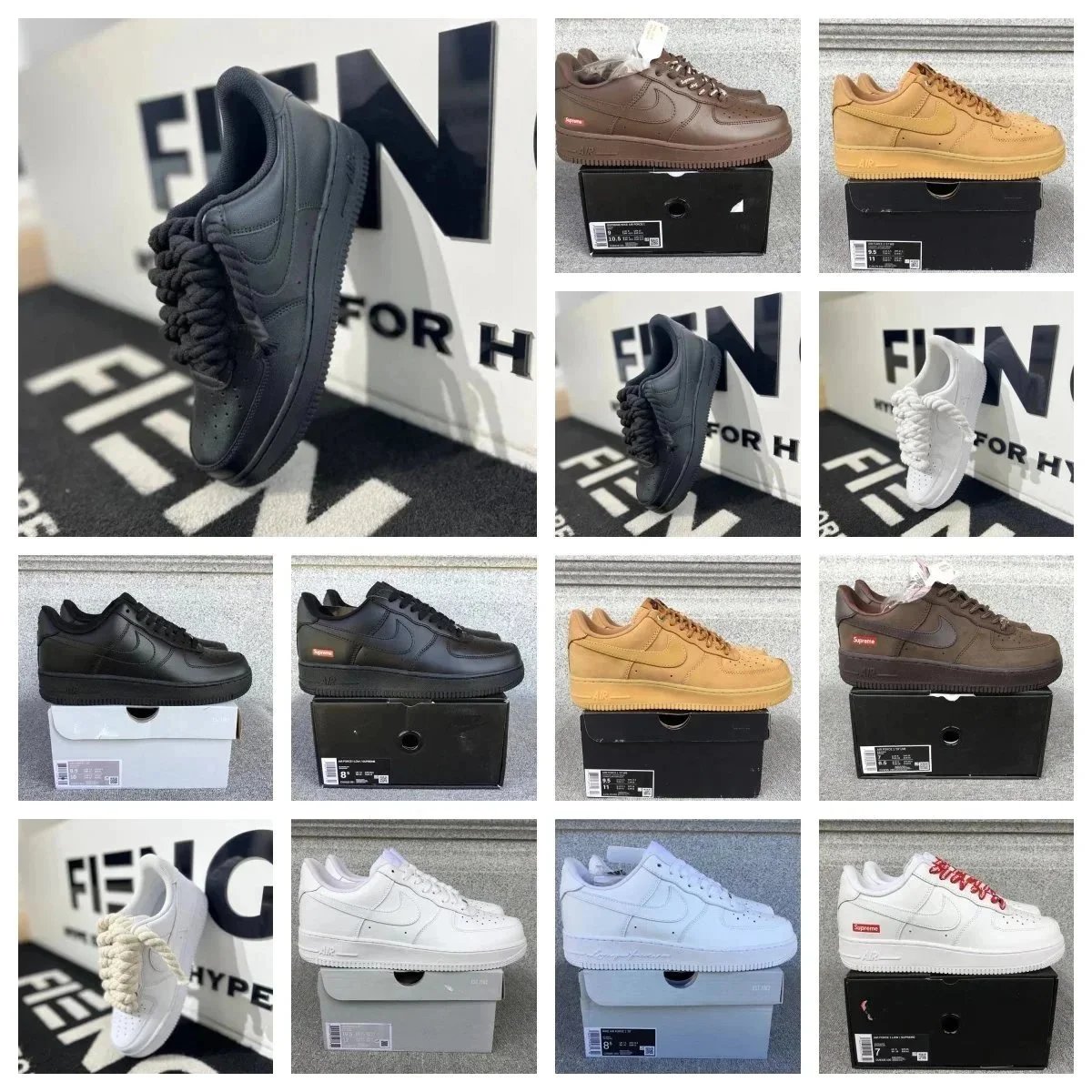 Supreme x Nike Air Force 1 Low Sneakers